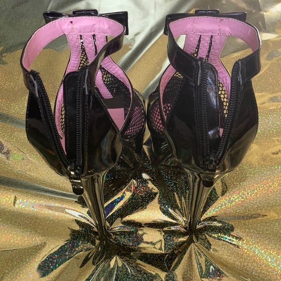 Cais Black Platform Cage Bootie - Picture 6 of 7